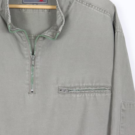 French Vintage Half-Zip Pullover Smock 00s.