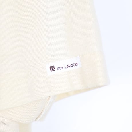 French Vintage "Guy Laroche" Knit Polo Shirt 1980s
