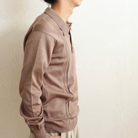 Euro Vintage "Mocha" Knit Polo Shirts 1980s