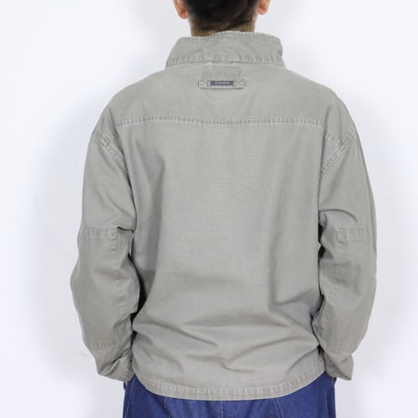 French Vintage Half-Zip Pullover Smock 00s.