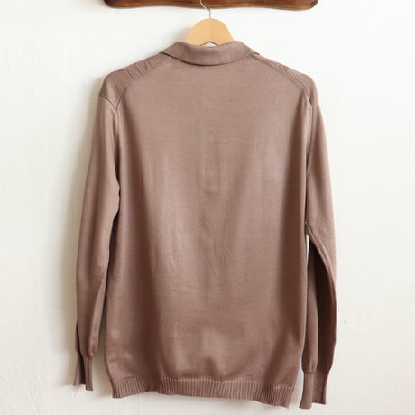 Euro Vintage "Mocha" Knit Polo Shirts 1980s
