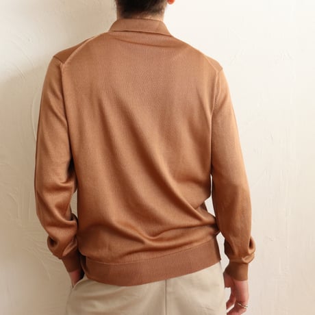 Euro Vintage "Chocolate" Knit Polo Shirts 1980s.
