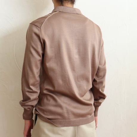 Euro Vintage "Mocha" Knit Polo Shirts 1980s