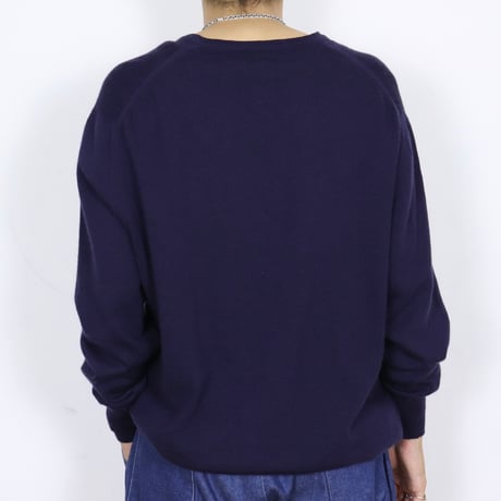 French Vintage V-Neck Knit 1980s