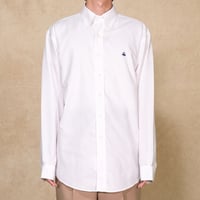 Brooks Brothers 346 スーピマコットン ノンアイロン 長袖ボタンダウンシャツ 白 M