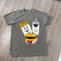 【新品】マクドナルド オフィシャル Tシャツ L グレー タイダイ 両面プリント