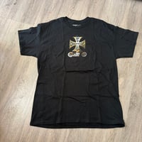 【未使用・美品】ウエストコーストチョッパーズ Tシャツ L 黒 両面 ファイヤー