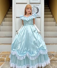 1980s blue princess dress