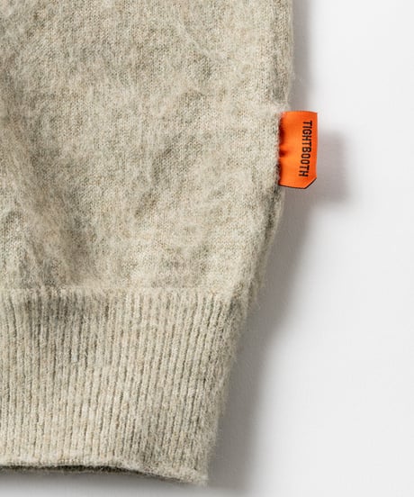 𝐓𝐈𝐆𝐇𝐓𝐁𝐎𝐎𝐓𝐇 | TBPR / BORDER KNIT SWEATER | Gray