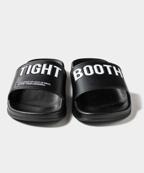 TIGHTBOOTH | TBPR / BIG LABEL SLIDE SANDAL | Black