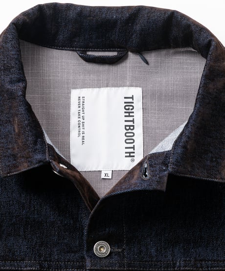 𝐓𝐈𝐆𝐇𝐓𝐁𝐎𝐎𝐓𝐇 | TBPR / FLOCKY DENIM JAKCET | Navy