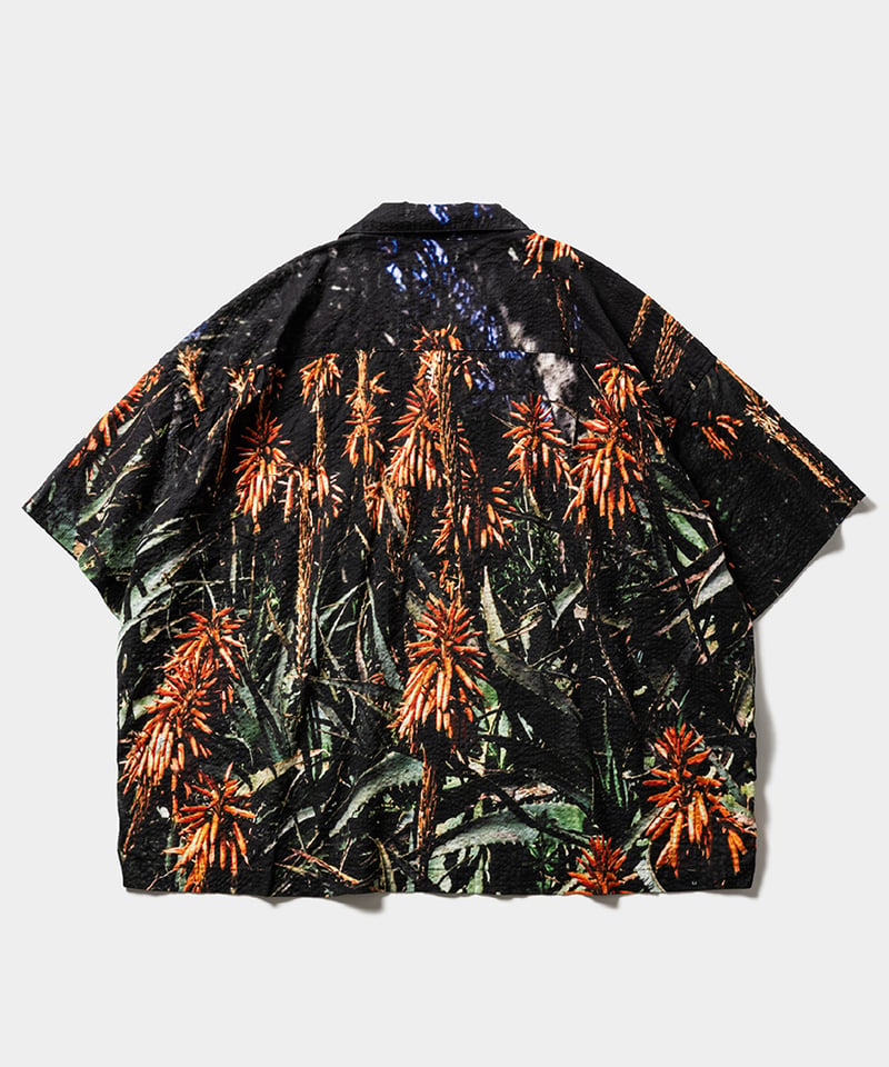 TIGHTBOOTH 花柄 シャツ タイトブース TBPR アロハ L 𝐓𝐈𝐆𝐇𝐓𝐁𝐎𝐎𝐓𝐇 | TBPR / ALOE ALOHA | Black | Work I