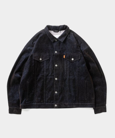 𝐓𝐈𝐆𝐇𝐓𝐁𝐎𝐎𝐓𝐇 | TBPR / FLOCKY DENIM JAKCET | Navy