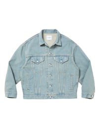 𝐂𝐎𝐎𝐓𝐈𝐄 | 12.5oz Denim Trucker Jacket | Indigo Fade OD