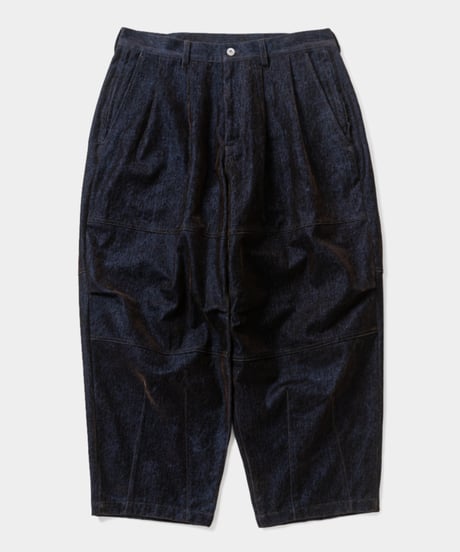 𝐓𝐈𝐆𝐇𝐓𝐁𝐎𝐎𝐓𝐇 | TBPR / FLOCKY DENIM BALLOON PANTS | Navy