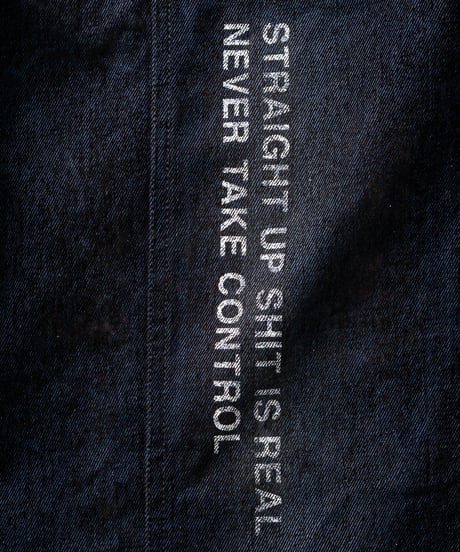 𝐓𝐈𝐆𝐇𝐓𝐁𝐎𝐎𝐓𝐇 | TBPR / FLOCKY DENIM JAKCET | Navy