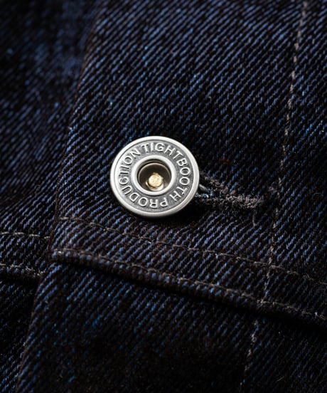 𝐓𝐈𝐆𝐇𝐓𝐁𝐎𝐎𝐓𝐇 | TBPR / FLOCKY DENIM JAKCET | Navy