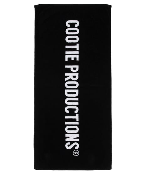 COOTIE | Logo Bath Towel | Black