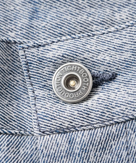 𝐓𝐈𝐆𝐇𝐓𝐁𝐎𝐎𝐓𝐇 | TBPR / FLOCKY DENIM BALLOON PANTS | Blue