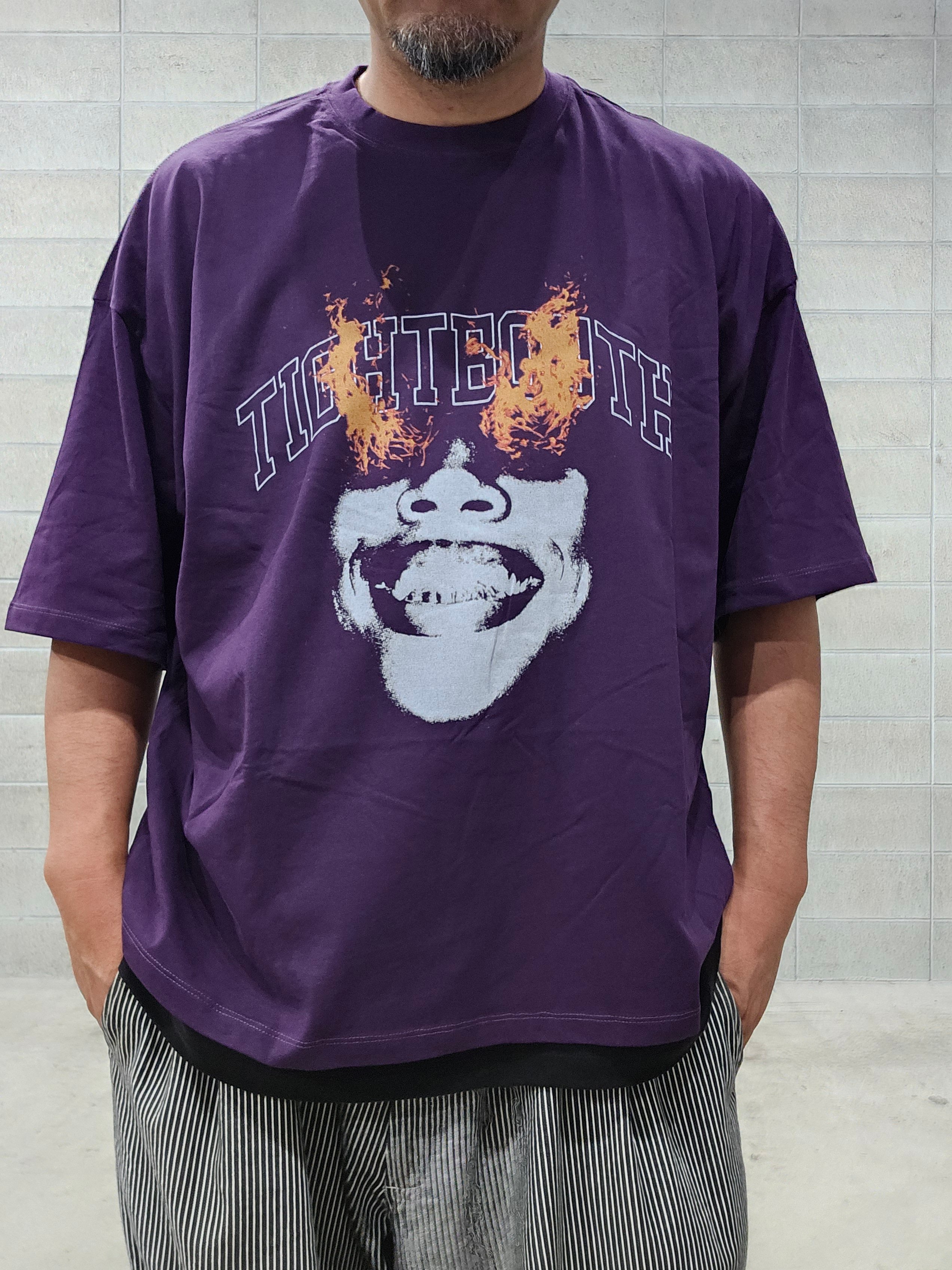 𝐓𝐈𝐆𝐇𝐓𝐁𝐎𝐎𝐓𝐇 | TBPR / BURNING S/S T-SHIRT | Black