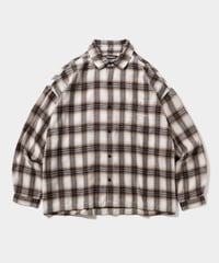 𝐓𝐈𝐆𝐇𝐓𝐁𝐎𝐎𝐓𝐇 | TBPR / PLAID FLANNEL L/S SHIRT | White x Navy