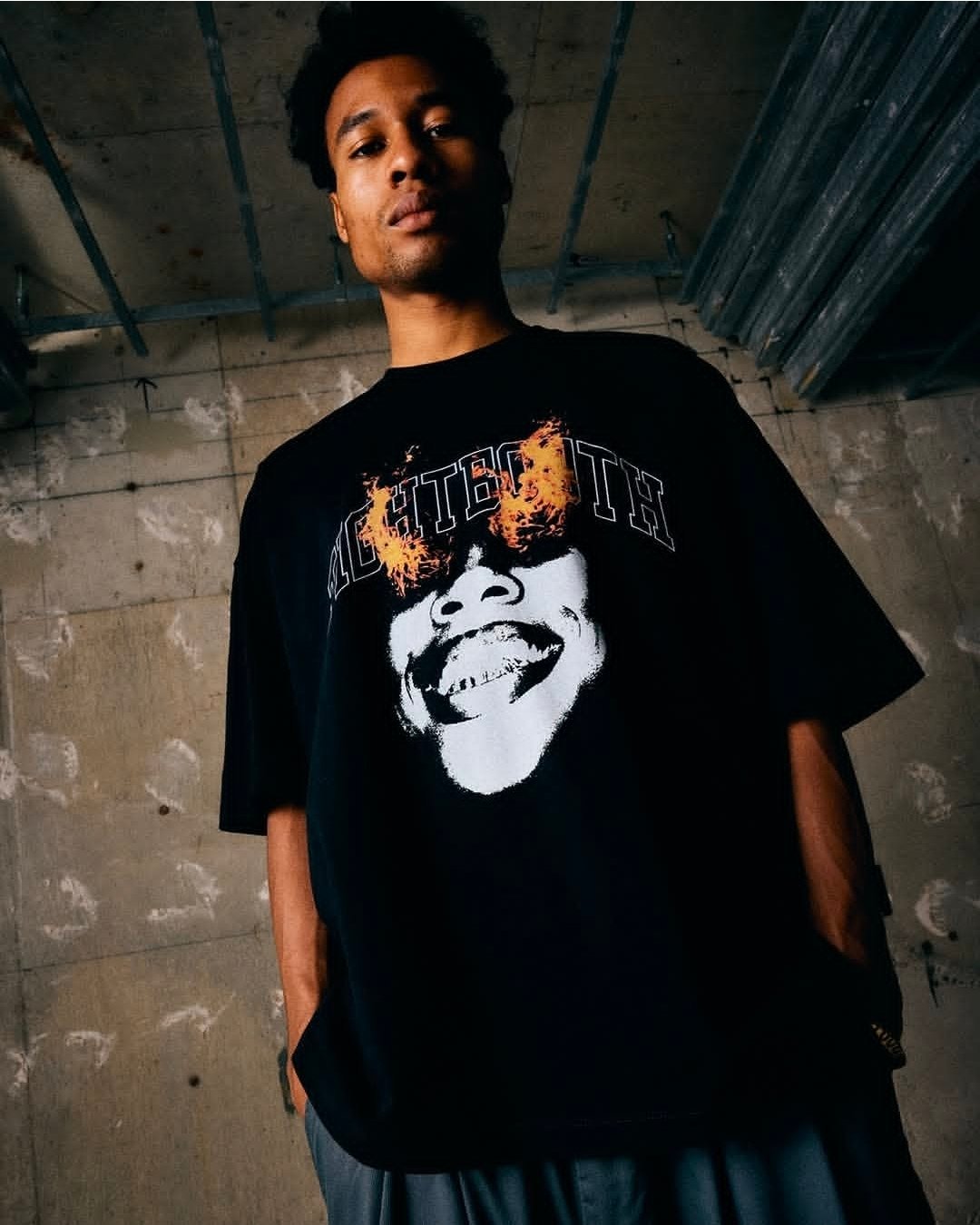𝐓𝐈𝐆𝐇𝐓𝐁𝐎𝐎𝐓𝐇 | TBPR / BURNING S/S T-SHIRT | Purpl