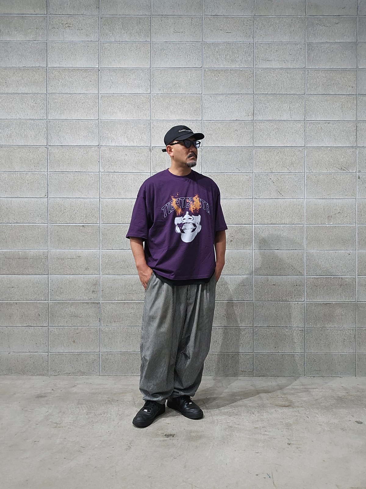 𝐓𝐈𝐆𝐇𝐓𝐁𝐎𝐎𝐓𝐇 | TBPR / BURNING S/S T-SHIRT | Purpl