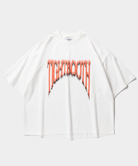 TIGHTBOOTH | TBPR / JAGGED LOGO S/S T-SHIRT | White