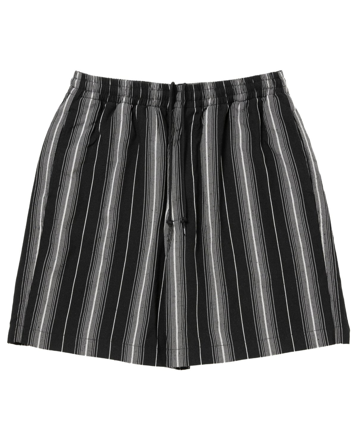 COOTIE 【Dobby Chain Stripe Easy Shorts】 COOTIE | Dobby Chain Stripe Easy Shorts | Black