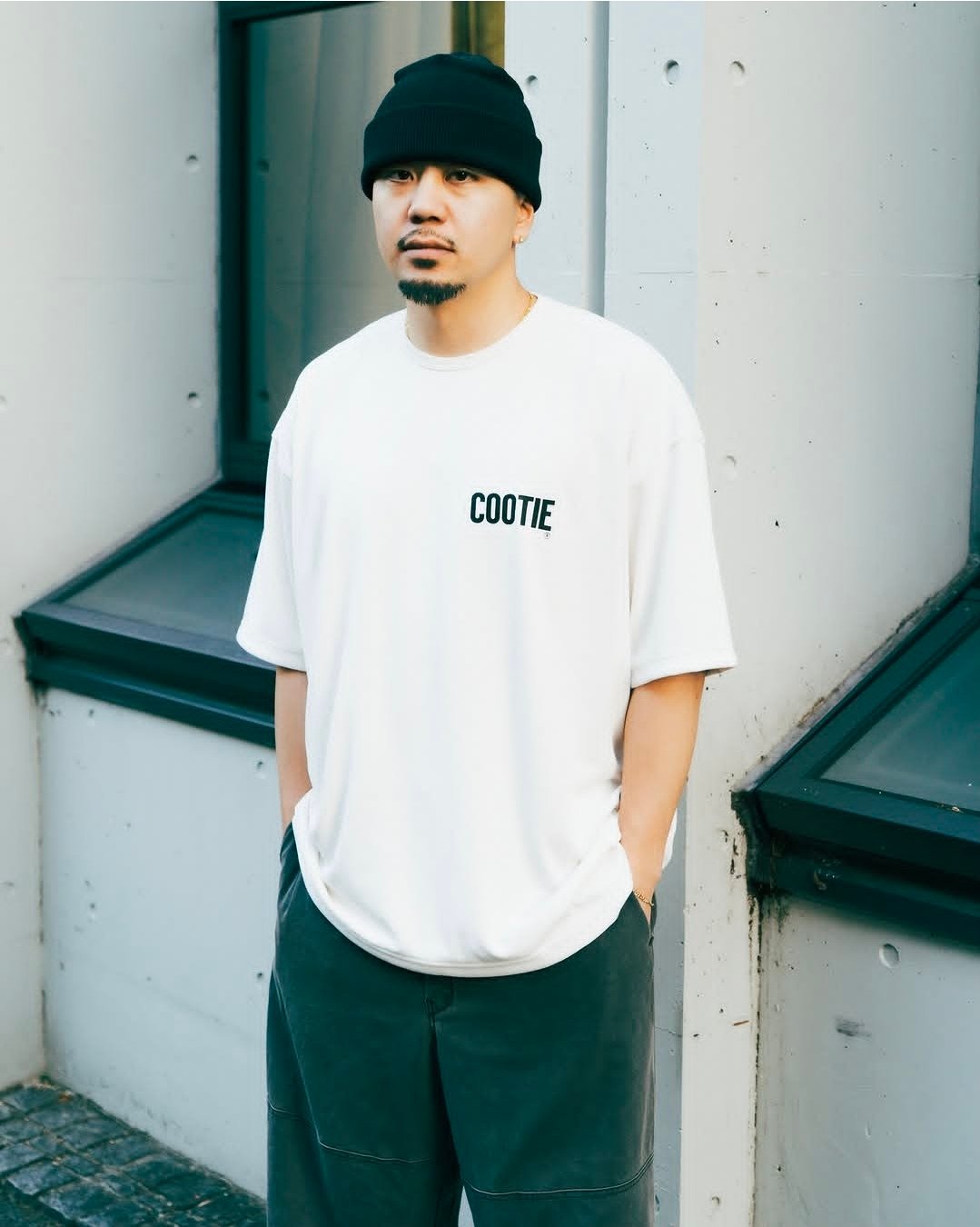 COOTIE | Dry Tech Jersey Oversized S/S Tee | Bl
