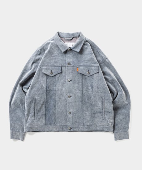𝐓𝐈𝐆𝐇𝐓𝐁𝐎𝐎𝐓𝐇 | TBPR / FLOCKY DENIM JAKCET | Blue