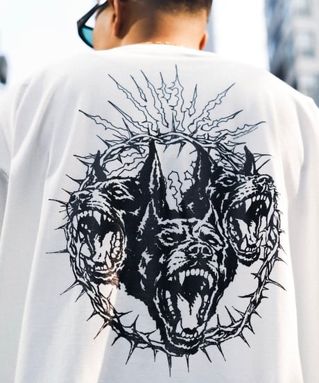 COOTIE | Print S/S Tee - PITBULL | White