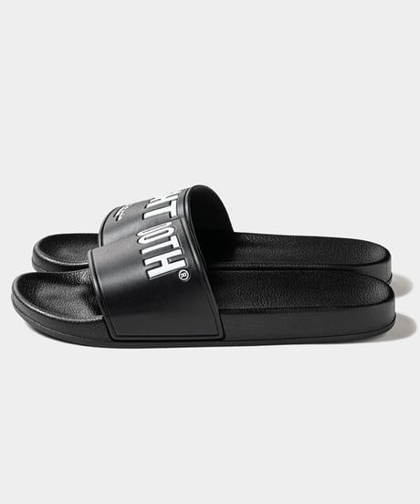 TIGHTBOOTH | TBPR / BIG LABEL SLIDE SANDAL | Black