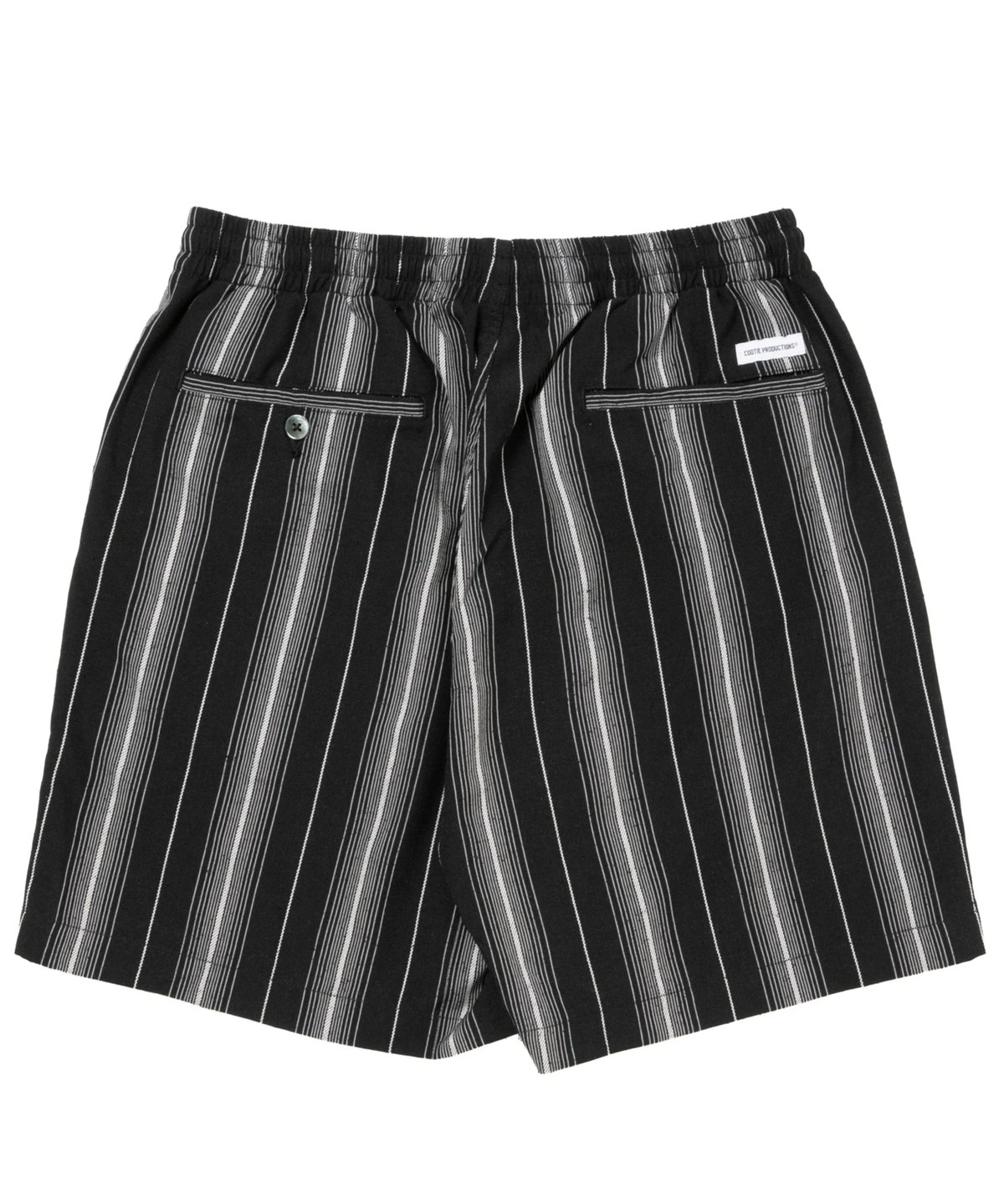 COOTIE 【Dobby Chain Stripe Easy Shorts】 COOTIE | Dobby Chain Stripe Easy Shorts | Black