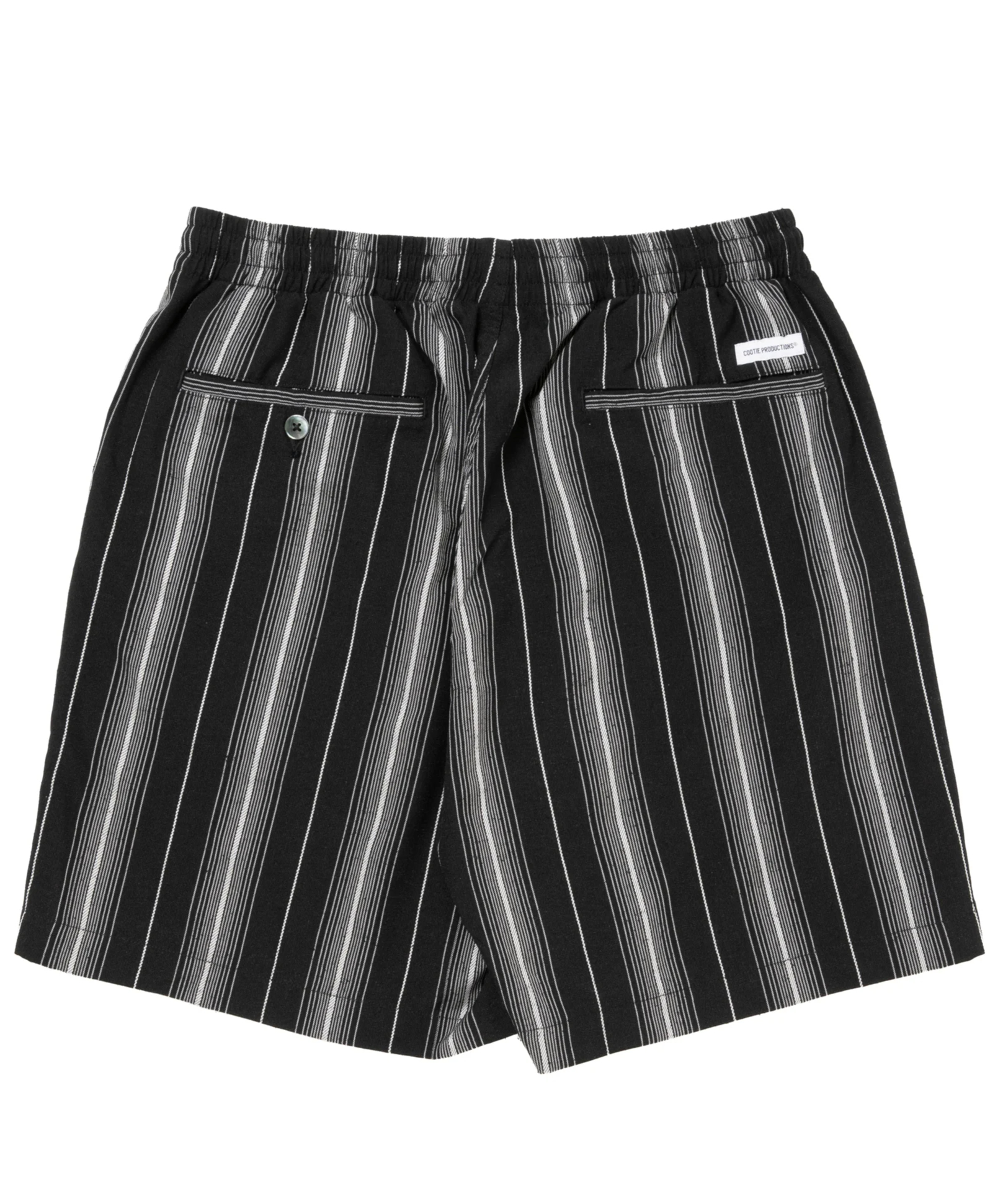 𝐂𝐎𝐎𝐓𝐈𝐄 | Dobby Chain Stripe Easy Shorts | Black