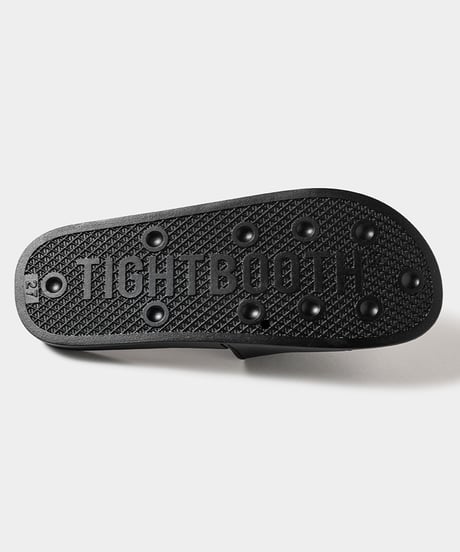 TIGHTBOOTH | TBPR / BIG LABEL SLIDE SANDAL | Black