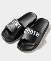 TIGHTBOOTH | TBPR / BIG LABEL SLIDE SANDAL | Black
