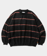 𝐓𝐈𝐆𝐇𝐓𝐁𝐎𝐎𝐓𝐇 | TBPR / BORDER KNIT SWEATER | Black