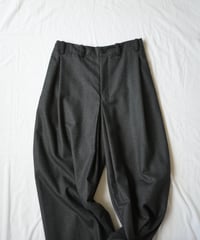 nonnotte "Draping Crotch Box Pleats One-Tuck Trousers"