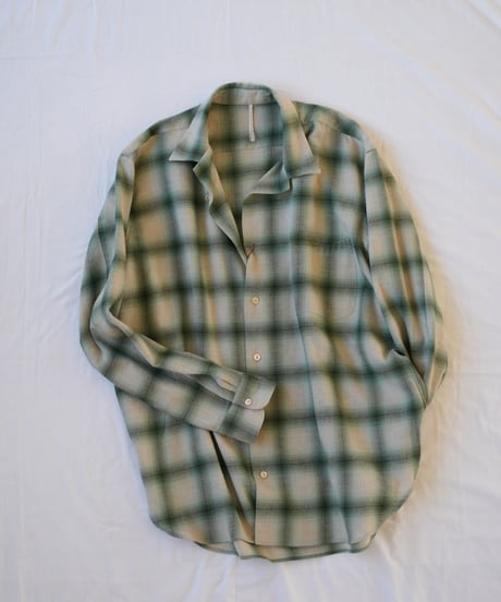m's braque "Open Collar Long Sleeve Shirt"