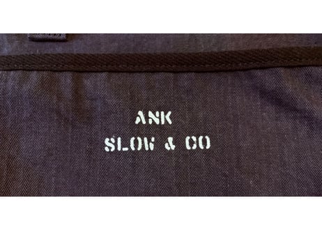 アニバックANIBAG SLOW×ANK別注　ヘリーボーンショルダーバッグ　黒　男女兼用