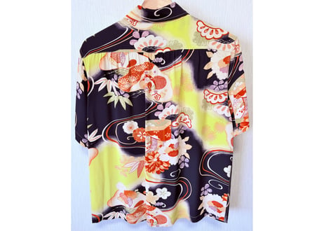 サンサーフ　Sun Surf KING SMITH KIMONO DESIGNアロハシャツ着物柄　Sサイズ　男女兼用