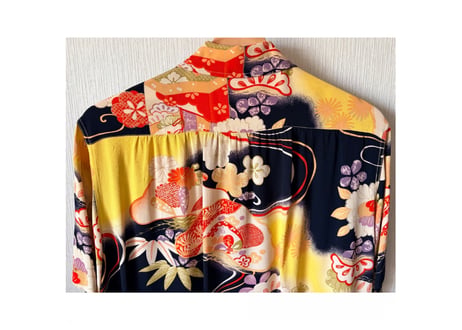 サンサーフ　Sun Surf KING SMITH KIMONO DESIGN アロハシャツ着物柄　Sサイズ　男女兼用