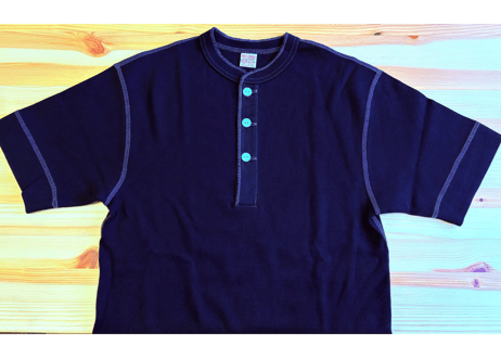 リアルマッコイズ THE REAL McCOY'S  JOE McCOY ヘンリーアンダーTシャツ38-40 黒　男女兼用