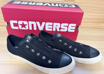 【新品・送料無料・デッドストック】コンバース　CONVERSE ALL STAR STARSLIP OX メンズスニーカー26.5cm 黒/ガンメタリック（スタッズ）