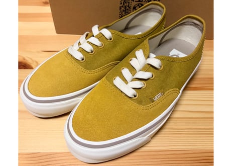 バンズ　VANS オーセンティック　リシュー44 レディーススニーカー　Salt Wash Harvest Gold ゴールド 23.5cm