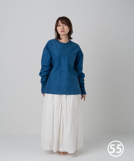 Super Epic Long Sleeve Tee　　　　　［本藍（淡） / 天然藍染］55