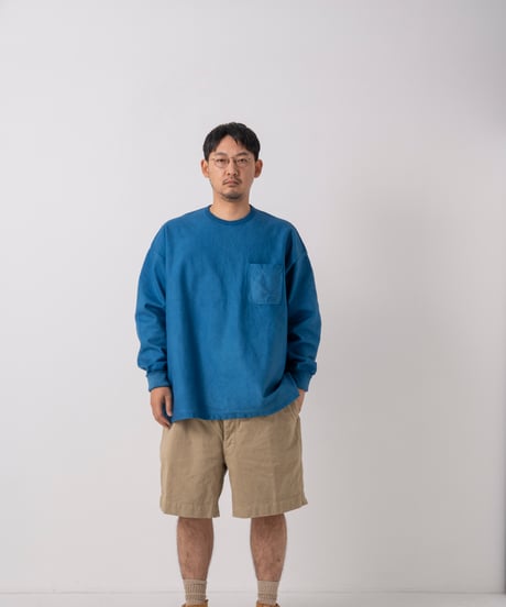 Super Epic Long Sleeve Tee　　　　　［本藍（淡） / 天然藍染］99