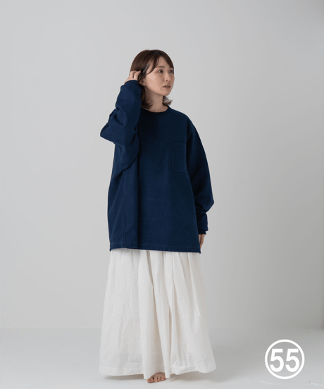 Super Epic Long Sleeve Tee　　　　　［本藍（勝） / 天然藍染］55