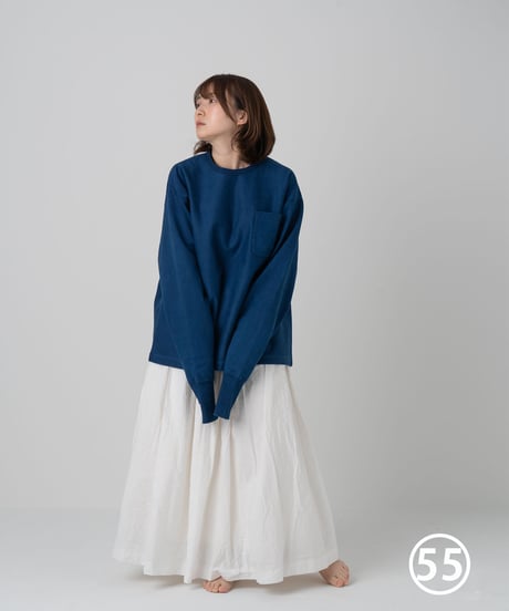 Super Epic Long Sleeve Tee　　　　　［本藍（濃） / 天然藍染］55